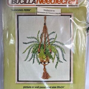 Bucilla Hanging Fern Wall Decor Kit - Green and Brown